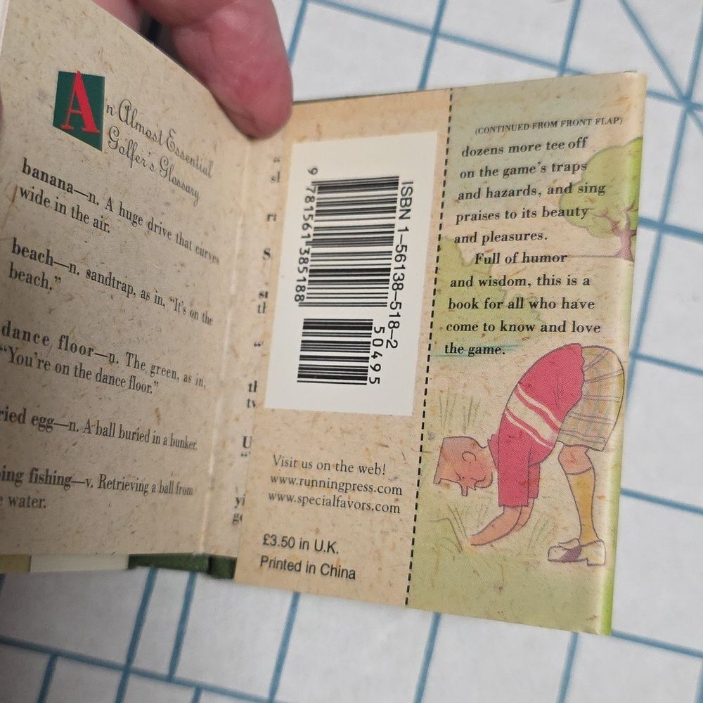 3/$28 Golf: Great Thoughts on the Grand Game by David Borgenicht, Mini Book - Picture 8 of 8